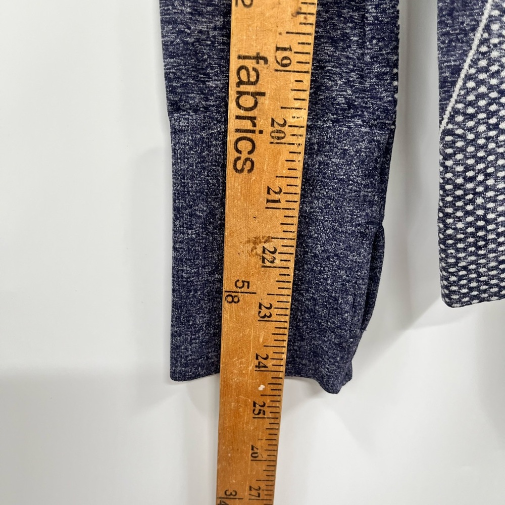 Gap Fit Motion Gray Blue Nylon Blend Long Sleeve Performance Tech Shirt Size S - Picture 6 of 10
